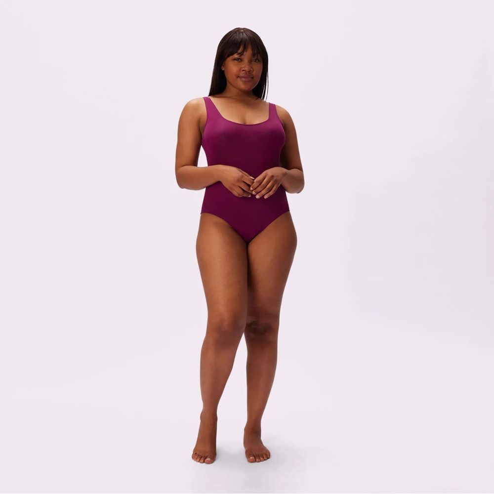 NWOT: Deep purple-brown Parade bodysuit